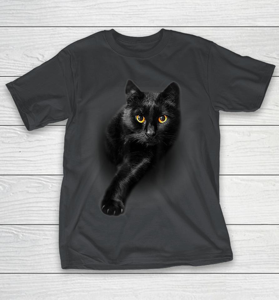Black Cat Yellow Eyes Shirts Woopytee Store