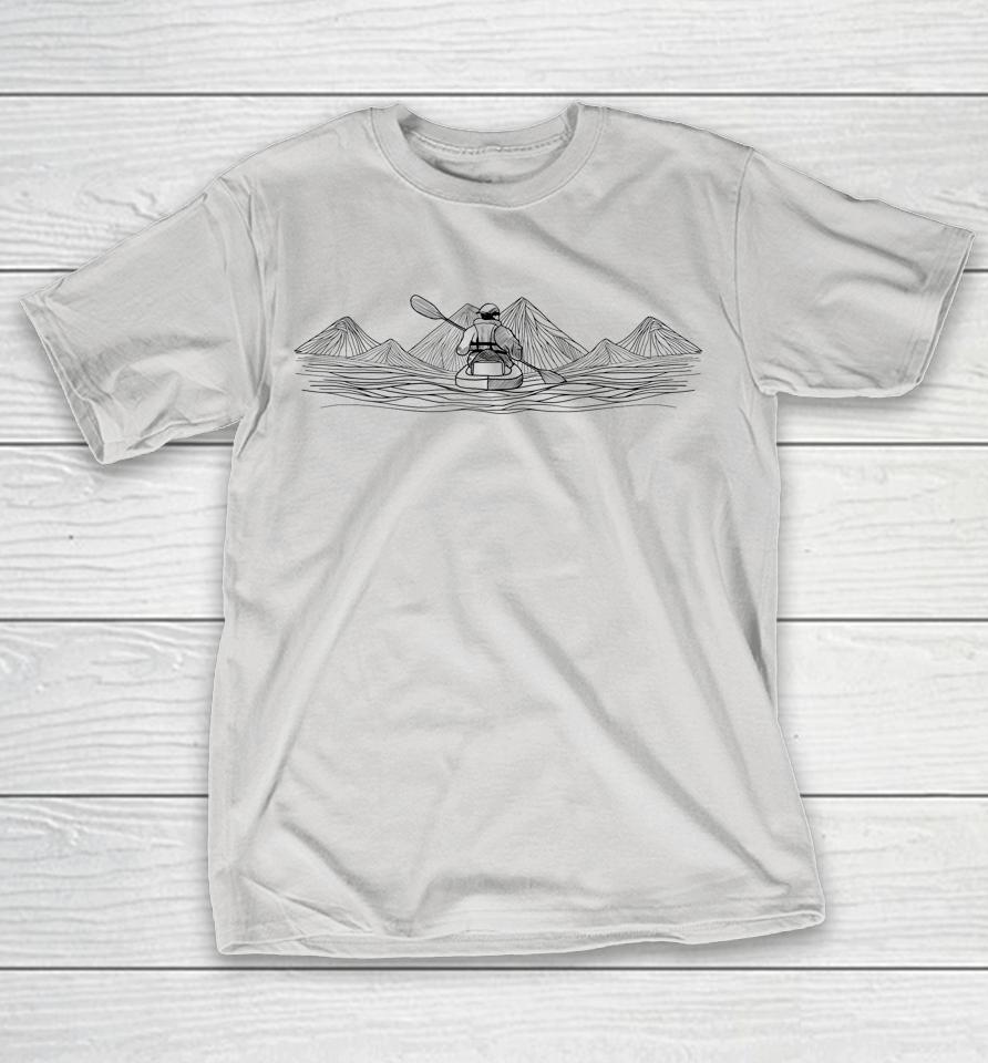 Kayaking Paddling Kayak Graphic Kayaker Silhouette Shirts Woopytee Store